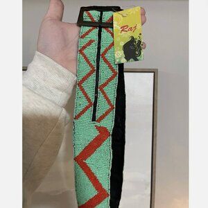 Raj LA Beaded Belt Size 30in Vintage Dead Stock Y2K 90s Boho NWT NEW